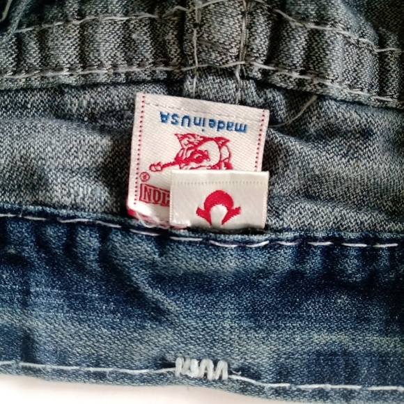 TRUE RELIGION Mens Distressed Blue Jeans Size 32 - Picture 14 of 16